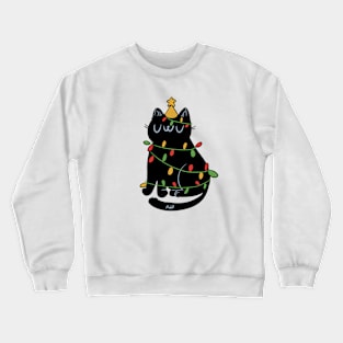 Festive cat Crewneck Sweatshirt